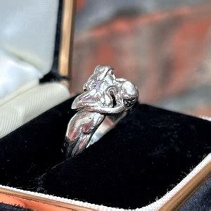 Vintage Sterling Nude Man Woman Ring Lovers Embrace Size Etsy