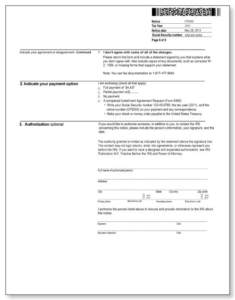 Irs Audit Letter Cp2000 Sample 5