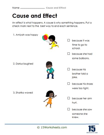 Cause And Effect Worksheets 15