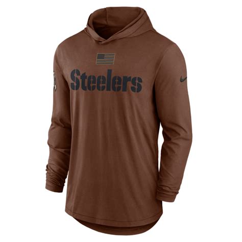 Pittsburgh Steelers Men S Nike Salute To Service Sts Hooded Long