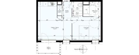 Plan Appartement T2 De 41 45 M² à Chambray Lès Tours Résidence N