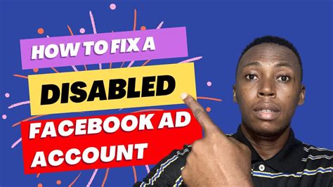 How To Fix A Disabled Restricted Facebook Ad Account In Youtube