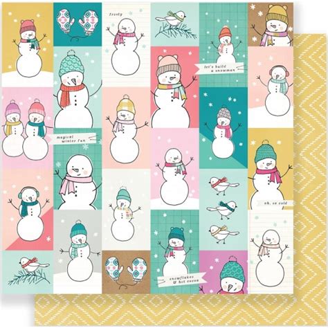 Papercrafts Crate Paper Scrapbookingpapier Snow And Cocoa Let S