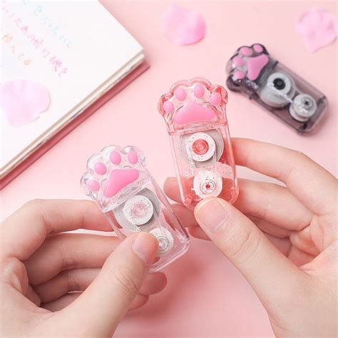 Clear Cat Paws Correction Tape Cute Correction Tape Kawaii Etsy