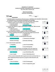 Economic Docx Urdaneta City University College Of Business Management