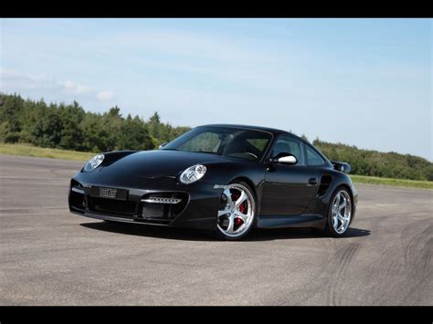 Porsche 911 Turbo Black Wallpaper