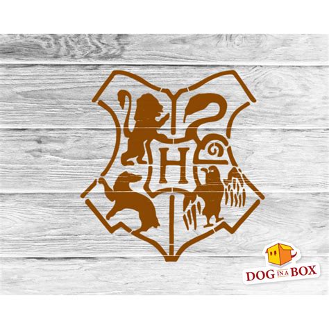 Hogwarts Crest Stencil N1 Harry Potter Reusable Stencil For Painting