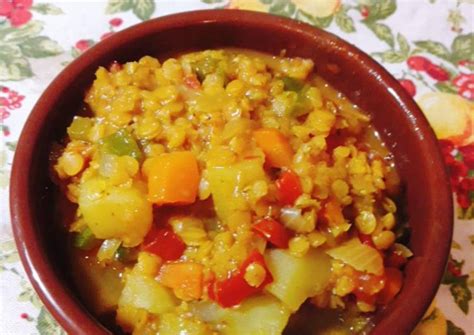 Lentejas Turcas Con Vegetales Receta De Gloria Tonin Cookpad