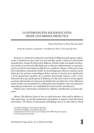 Calaméo Dialnet La Intervencion Socioeducativa Desde Una Mirada