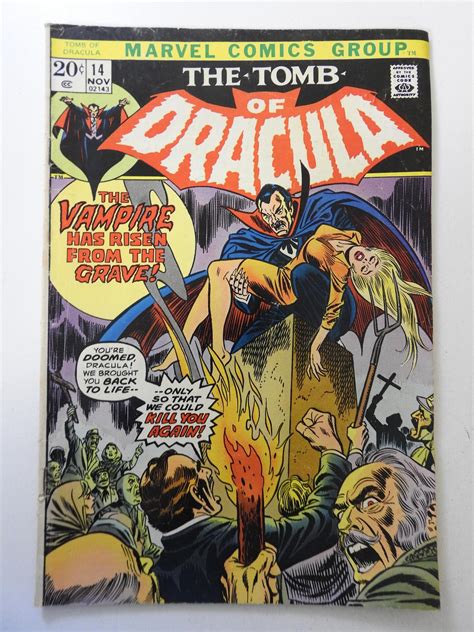 Tomb Of Dracula 14 1973 VG Condition Comic Books Bronze Age