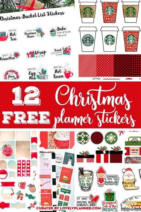 Free Christmas Planner Stickers With The Text Holiday Planner