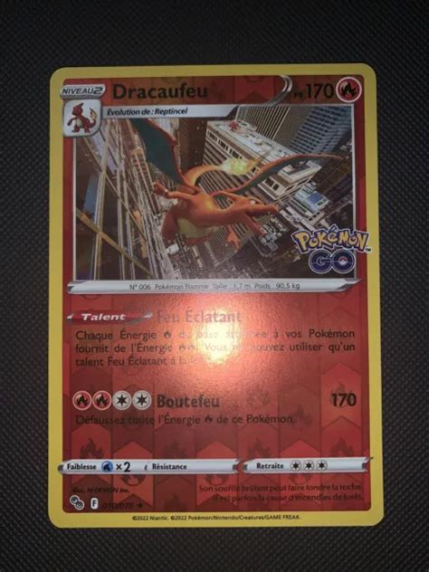 Carte Pok Mon Dracaufeu Reverse Pokemon Go P E Bouclier Eur