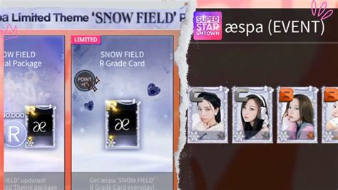 SUPERSTAR SMTOWN Purchase Aespa Limited Theme Snow Field Card Pack