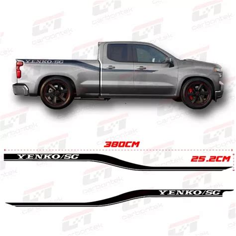 Franjas Laterales Yenko Sc Silverado Calcomanía Sticker Kit Meses sin