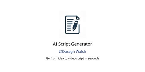 Ai Script Generator Gpts Features And Functions Examples And Prompts