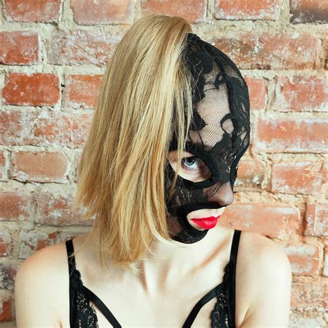 Bdsm Mask Sexy Mask Lace Face Mask Black Mask Fetish Mask Face Mask Erotic Mask Halloween