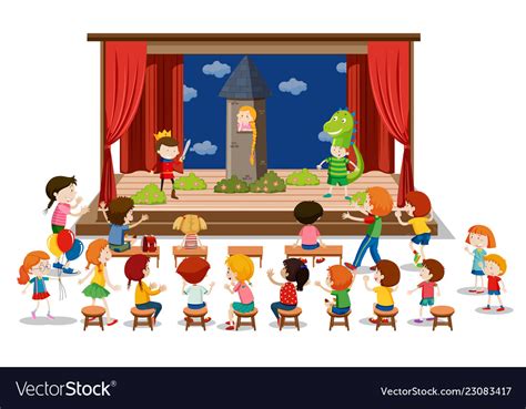 Kids On Stage Cartoon