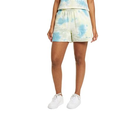 Champion Tie Dye Bf Short Womens Active Shorts Size M Color Blue