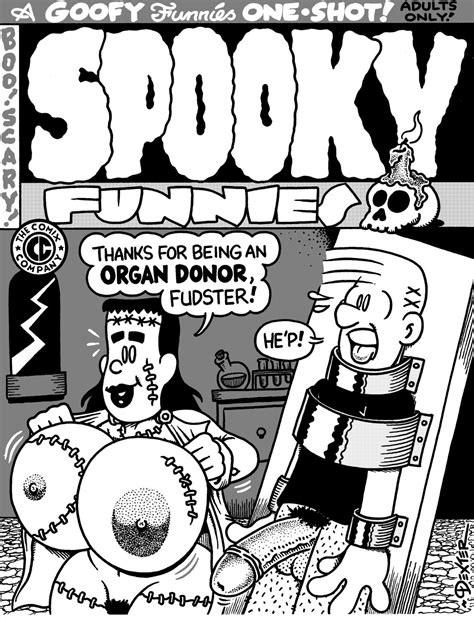 Spooky Funnies Original Cover Art Dexter Cockburn Underground Comix