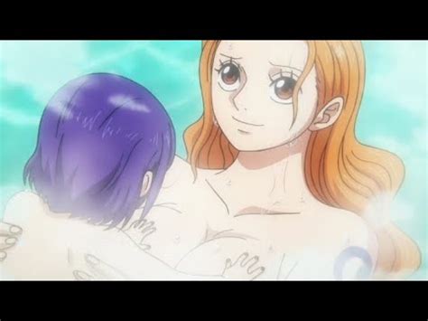 NAMI TOMANDO BANHO TAMA NAS ÁGUAS TERMAIS ONE PIECE EP 1079