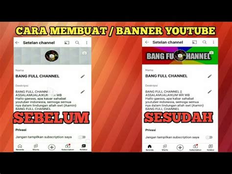 Simpel Cara Membuat Sampul Banner Youtube Banner