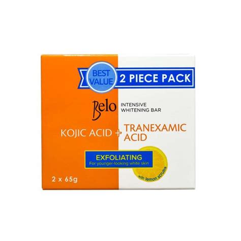 Belo Intensive Whitening Bar Kojic Acid Tranexamic Acid Exfoliating