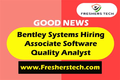 Bentley Systems Off Campus Recruitment 2022 Hiring Associate Software