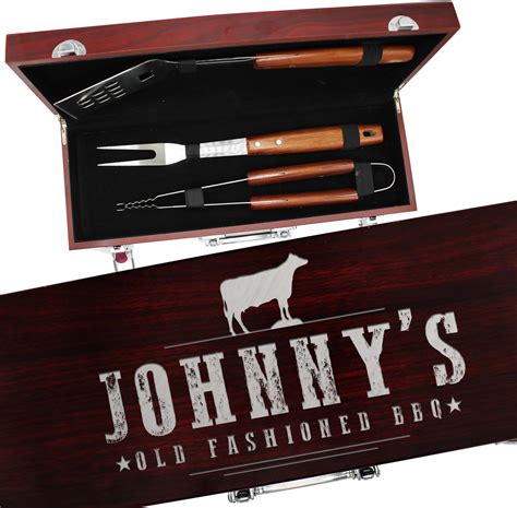 Amazon Personalized Engraved Grill Bbq Gifts Set For Men Dad