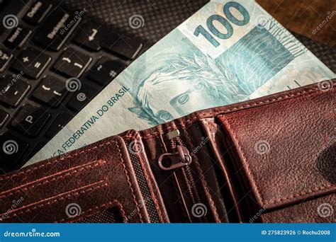 Money Lying On The Plate Isolated On White Background Dollars Spent On