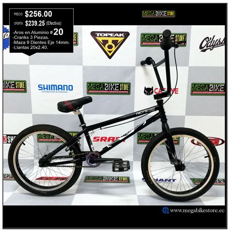 Bicicleta GTI RADIKAL BMX Aro 20 Para Freestyle Con Cranks Piezas