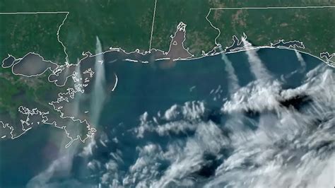 Satellite Imagery Shows Smoke From Wildfires Drifting Into The Gulf Of Mexico