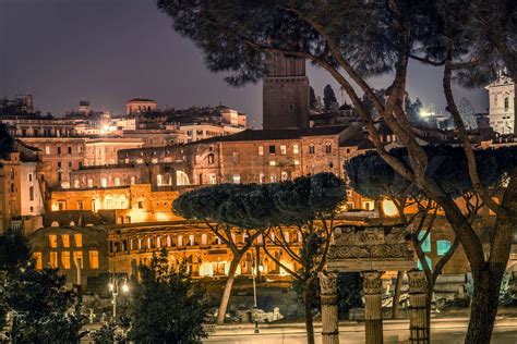 Streets Of Rome At Night. | Stock image | Colourbox