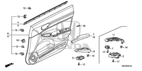 Front Door Lining For 2009 Honda Civic Oem Parts Online