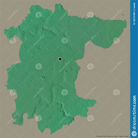 Stockton On Tees Unitary Authority Of England On Solid Relief Stock