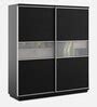 Buy Kosmo Universal Sliding Door Wardrobe In Natural Wenge Melamine