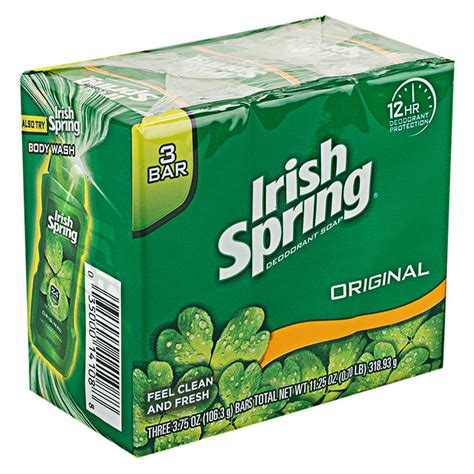 Irish Spring Bar Soap Original 106 3g Pack 3 Order Online Tops