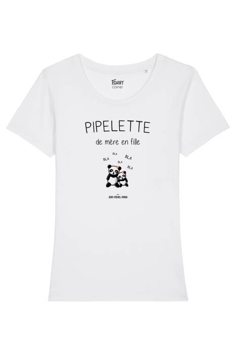 Tshirts Femme Pipelette De M Re En Fille De Jean Michel Panda