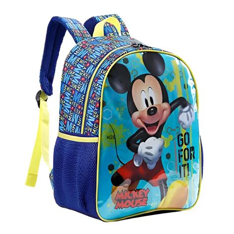 Kit Mochila De Costa Mickey X Lancheira Xeryus Papelaria Pigmeu