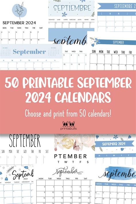 September 2024 Calendars 50 FREE Printables Printabulls Calendar