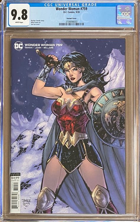 Wonder Woman 759 Jim Lee Variant Cgc 9 8 First Liar Liar Beachbum