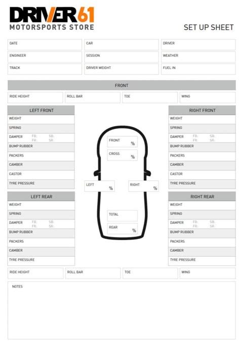 Printable Racing Setup Sheets Printable Word Searches