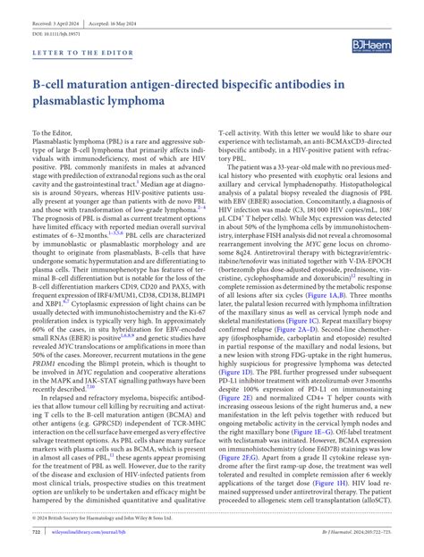 B‐cell maturation antigen‐directed bispecific antibodies in ...