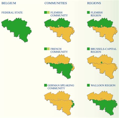 The 7 Governments Of Belgium And There Areas Of Control R MapPorn