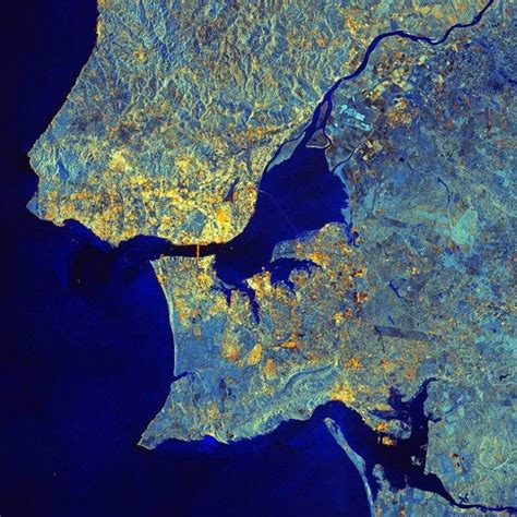 Lisboa Satelite Pesquisa Do Google Ponte Pensil World Wetlands Day