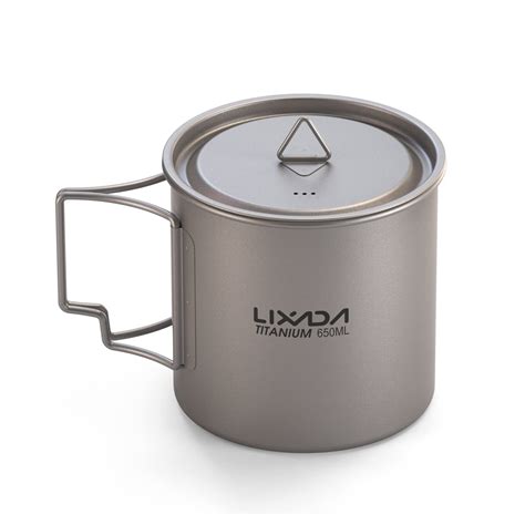 Buy Lixada Titanium Camping Cup With Hanging Handle Ultralight Outdoor