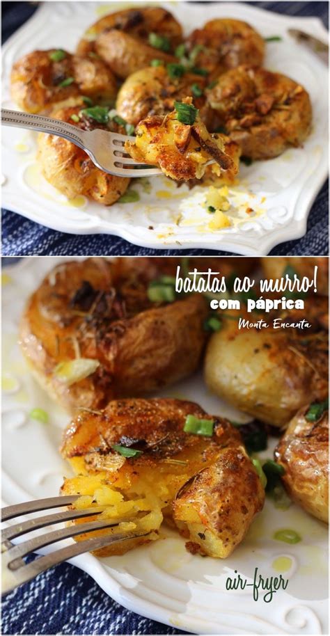 Batatas Ao Murro Original P Prica Na Air Fryer Receitas Batata