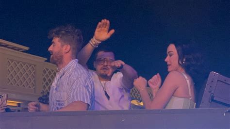 KATY PERRY and Orlando Bloom at The Chainsmokers Concert in Las Vegas ...