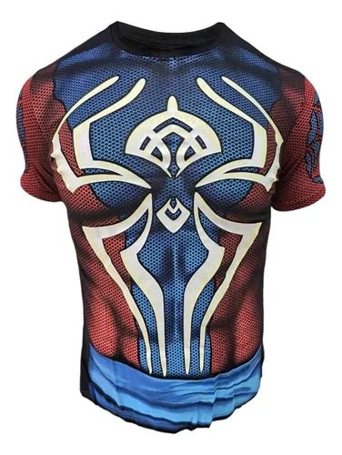 Playera Premium De Spiderman Hombre Ara A Licra Corte Sport Meses