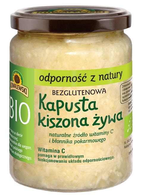 Kapusta kiszona żywa bezglutenowa BIO 540 ml Kowalewski Kowalewski