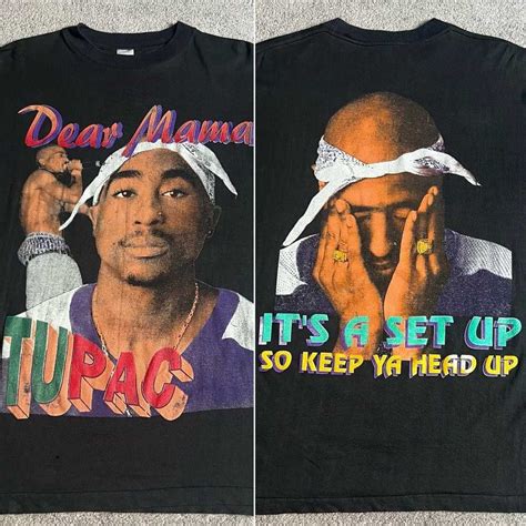 Rap Tees Vintage S Tupac Pac Shakur Dear Mama Gem